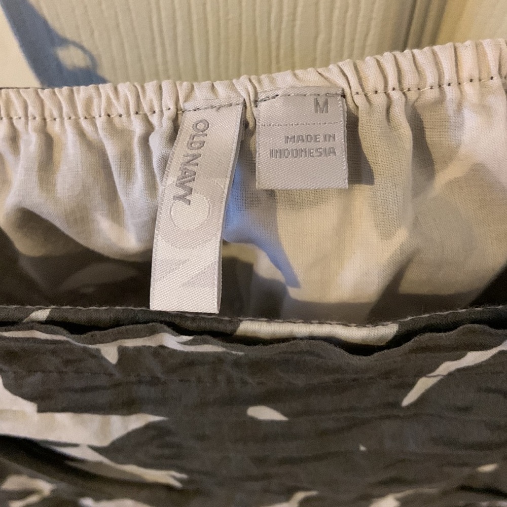 Old Navy cotton lined soft gray summer dress - Picture 3 of 5